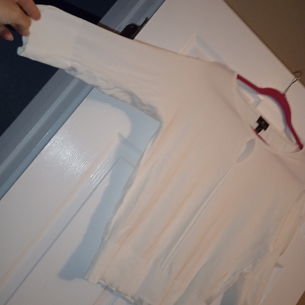 Worthington White Blouse Made in Jordan